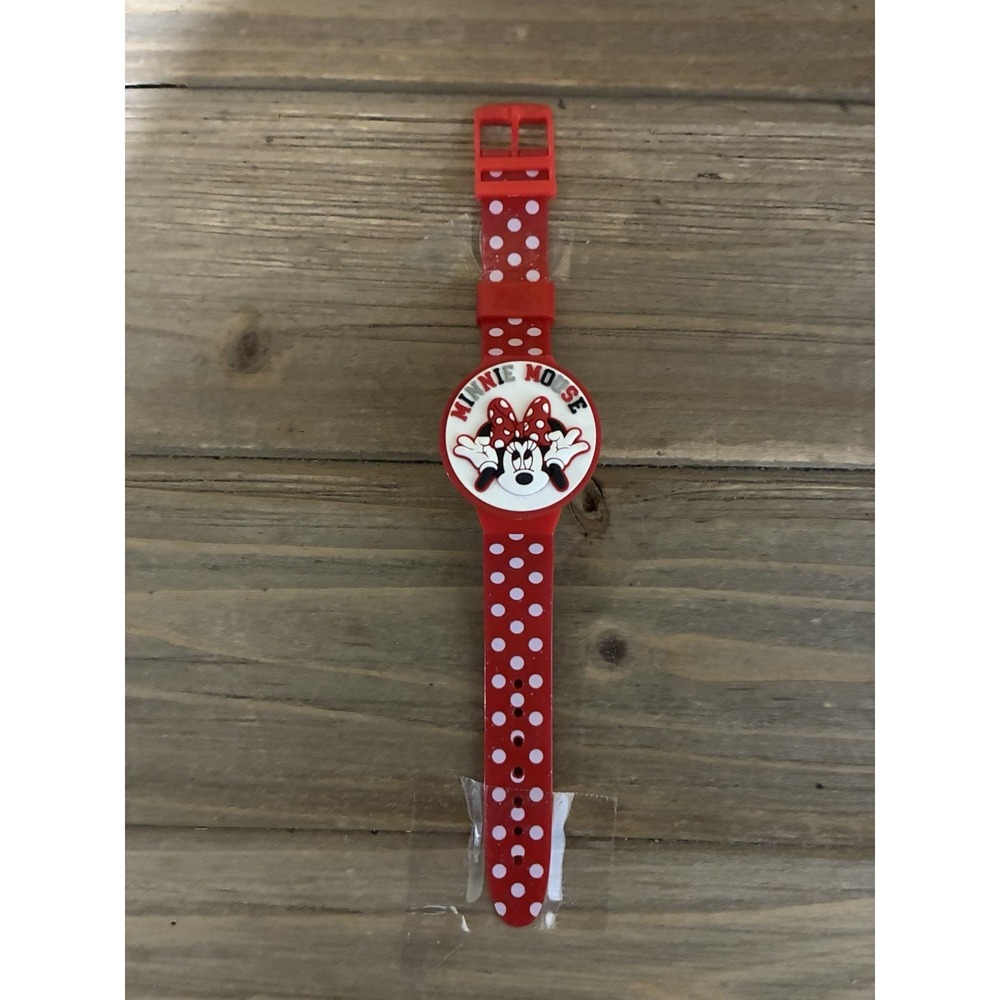 New In Bag Disney Minnie Mouse Watch Girls With Accessories (Needs Batteries)